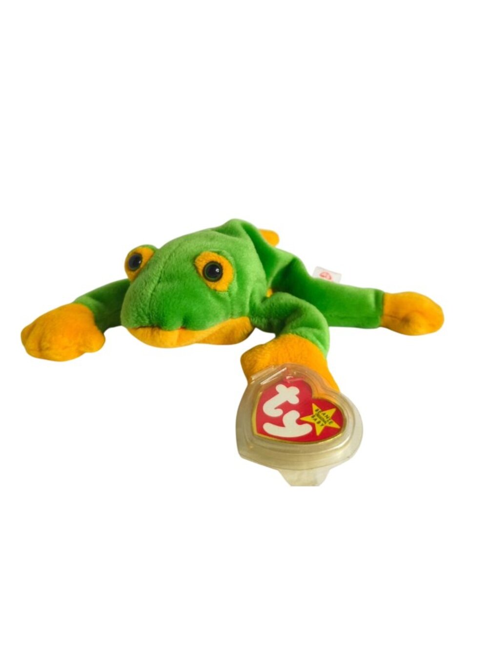 Ty Beanie Babies Smoochy Frog Plush 1997 MWMT Retired Collectible Oct 1 DOB